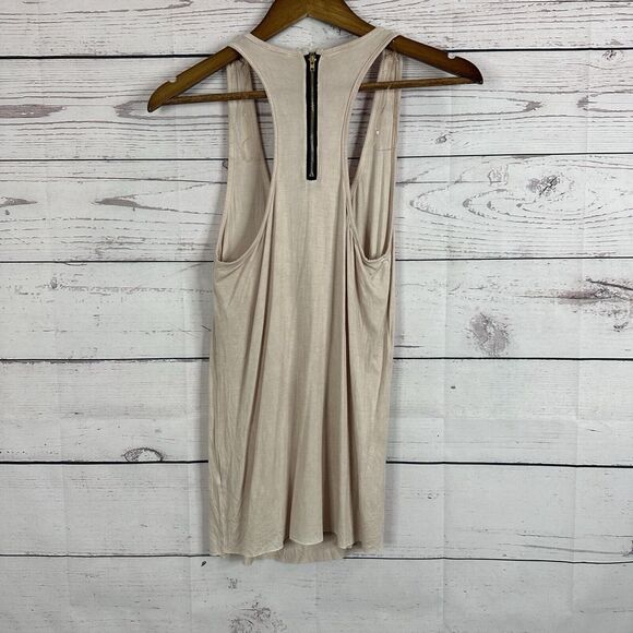 POL Tank Top Shirt Womens Small Pink Casual Minimalist Soft Stretch Zipper - Picture 4 of 10